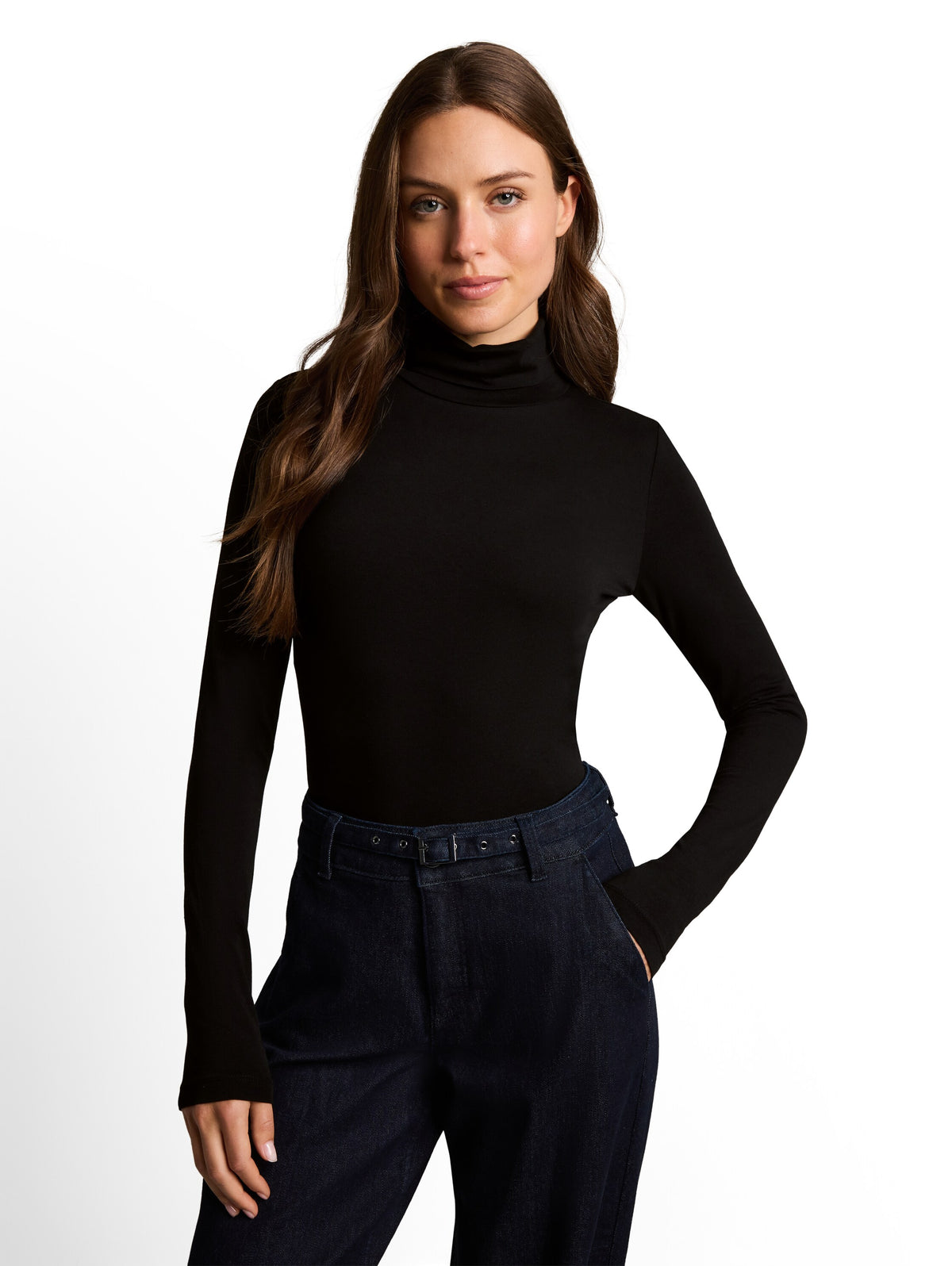 Basic Rollkragenshirt