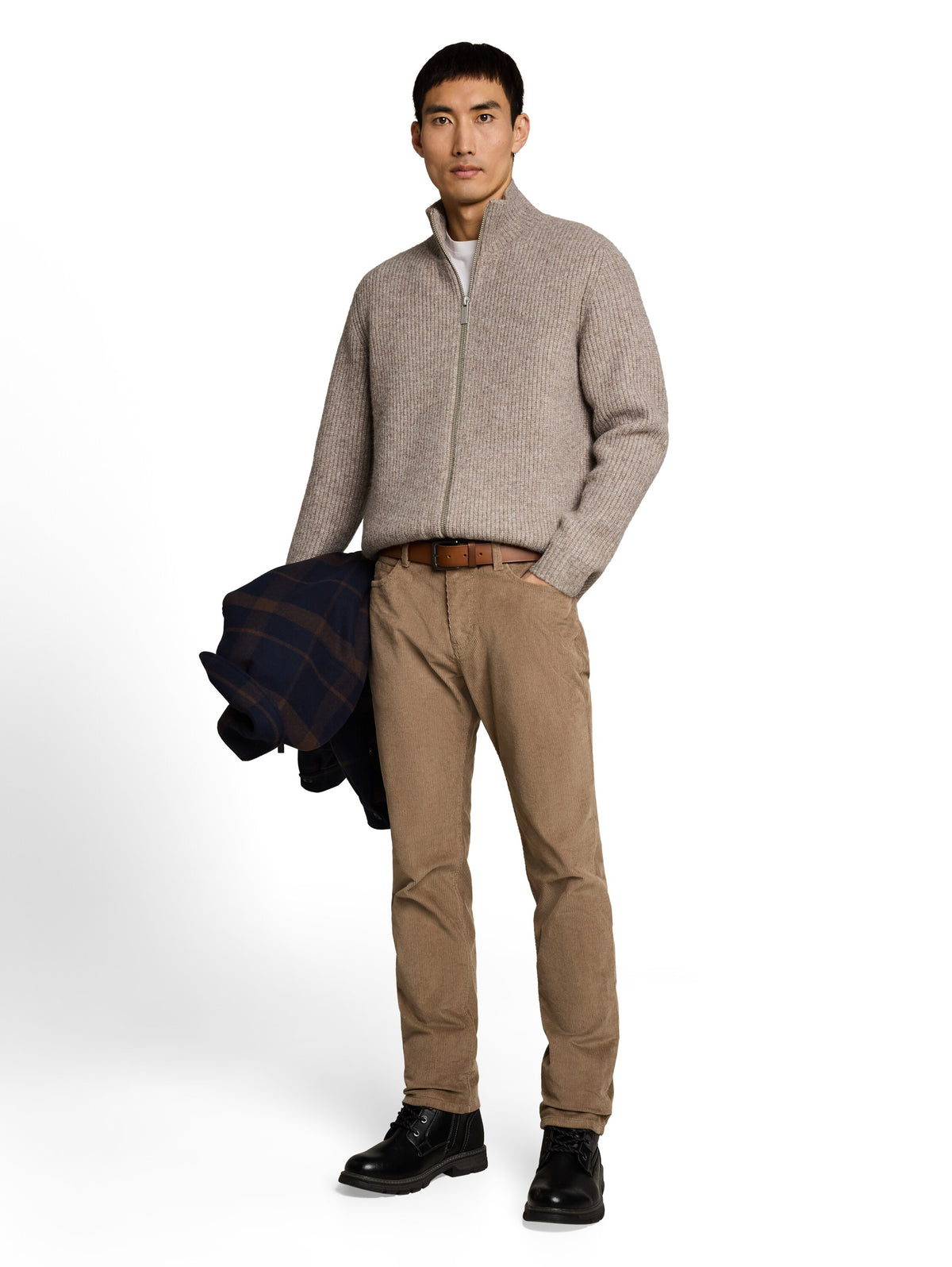 Strickjacke mit Wollanteil