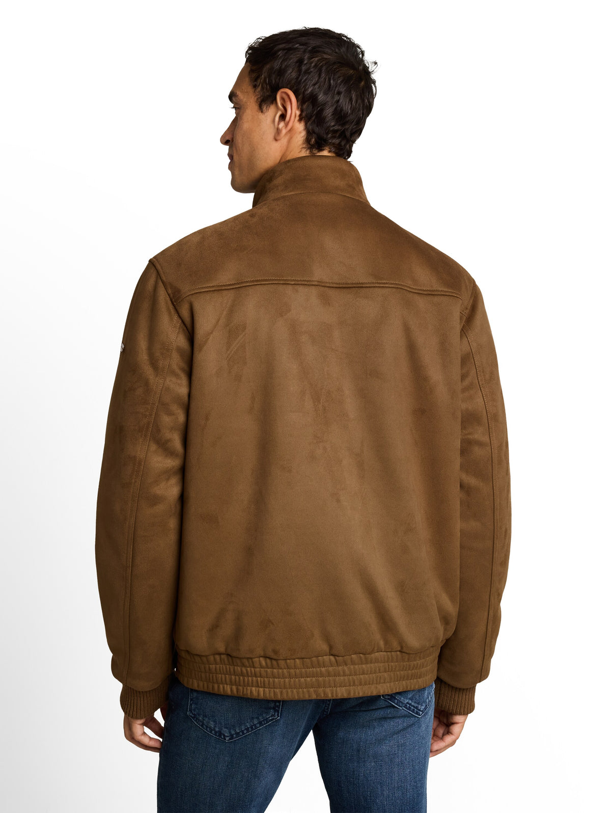 Blouson Jacke in Wildleder-Optik