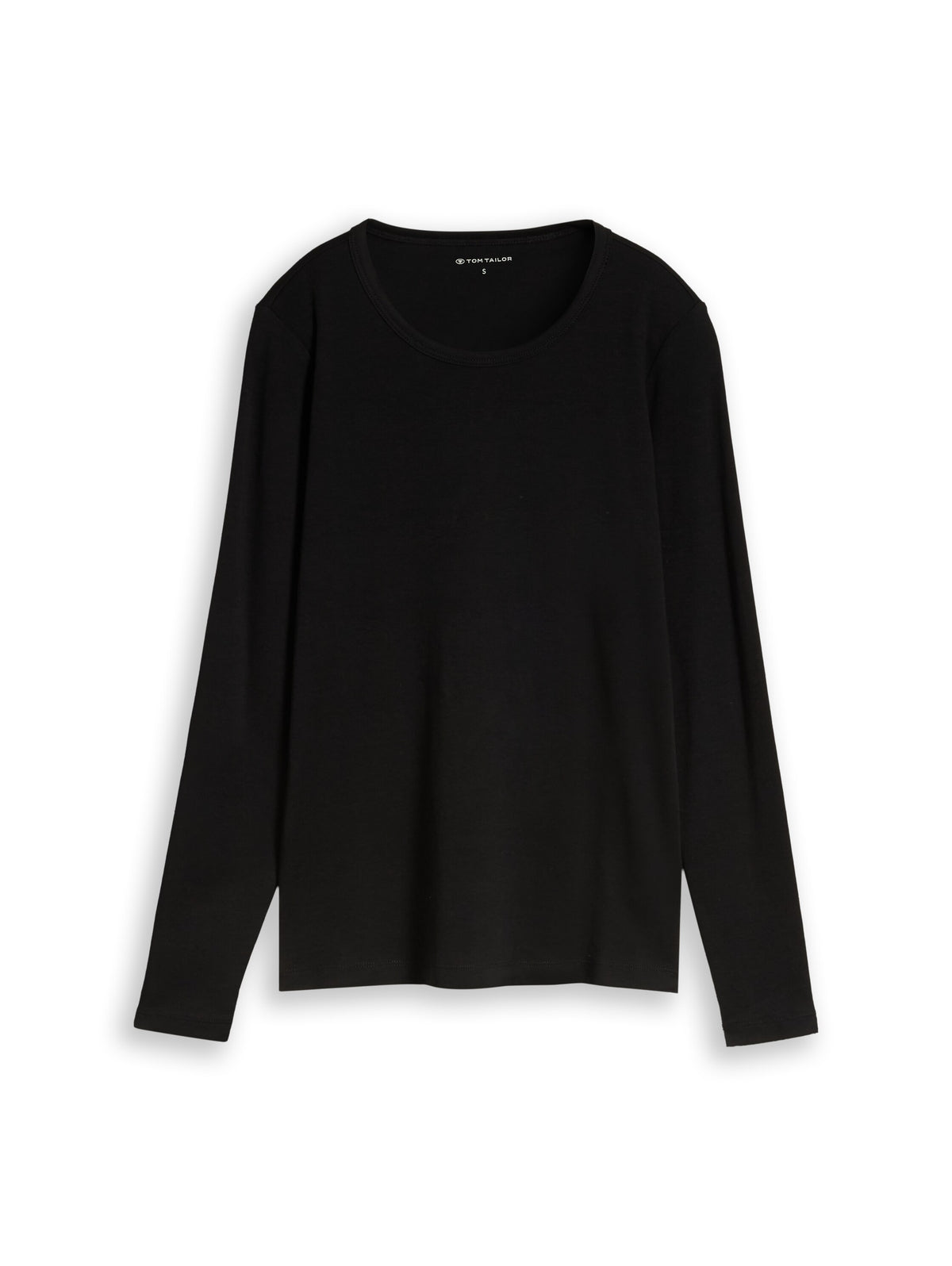 Basic Langarmshirt aus Baumwolle