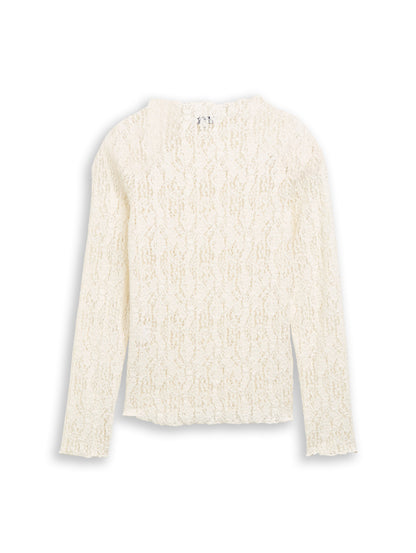 Langarmshirt aus Spitze
