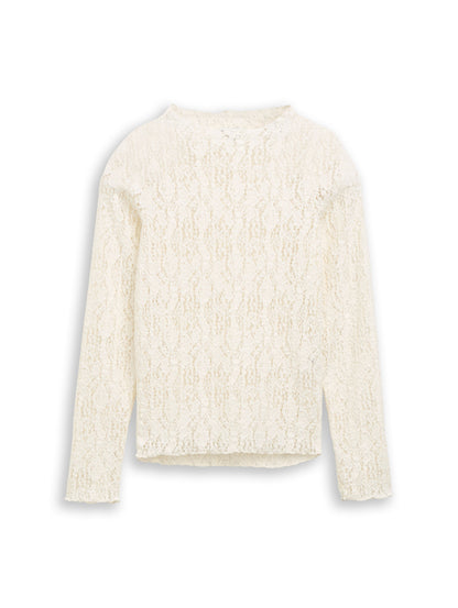 Langarmshirt aus Spitze