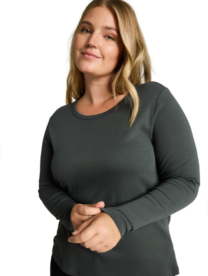 Plus Size - Langarmshirt aus Baumwolle
