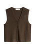 Ärmelloser Cardigan regular