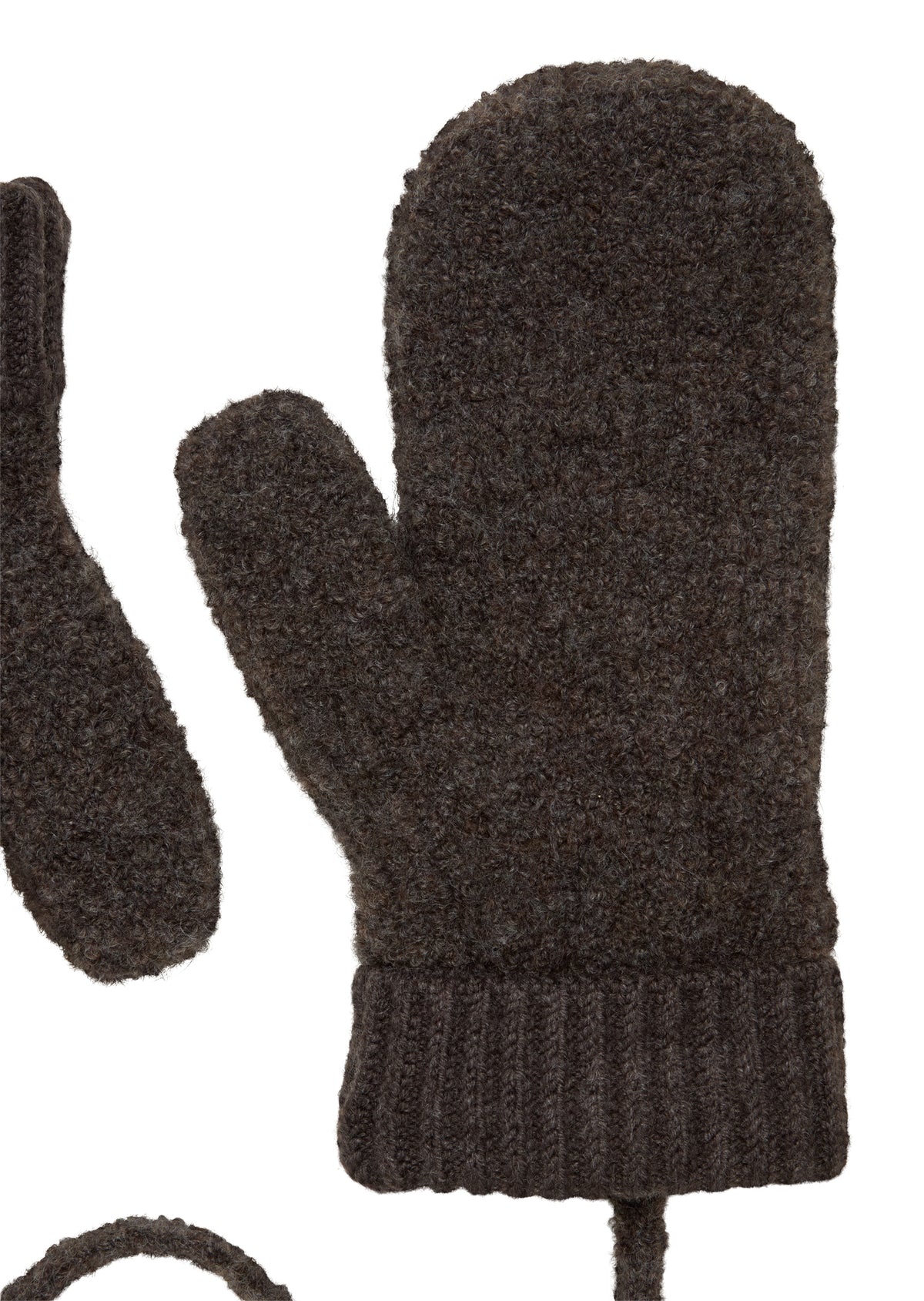 Bouclé-Fäustlinge