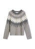 Jacquard-Pullover regular