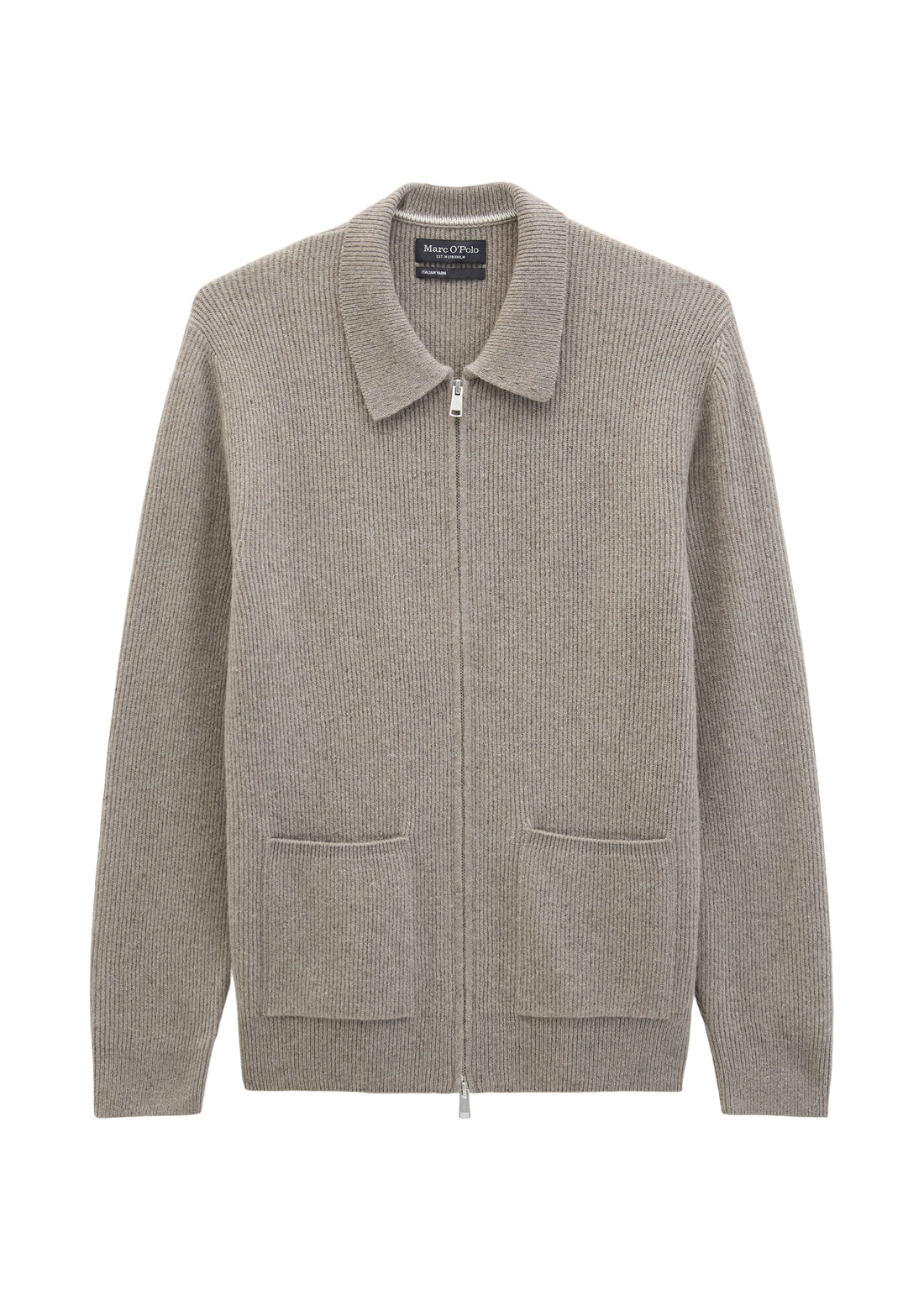 Tweed-Strickjacke regular