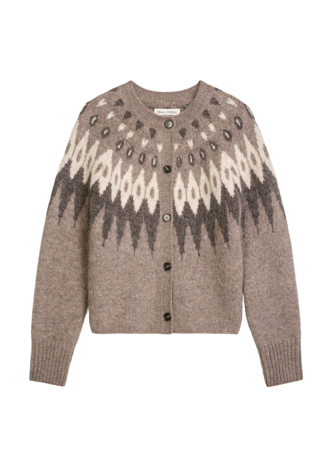 Jacquard-Cardigan slim