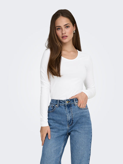 ONLLIVE LOVE L/S ONECK TOP NOOS JRS