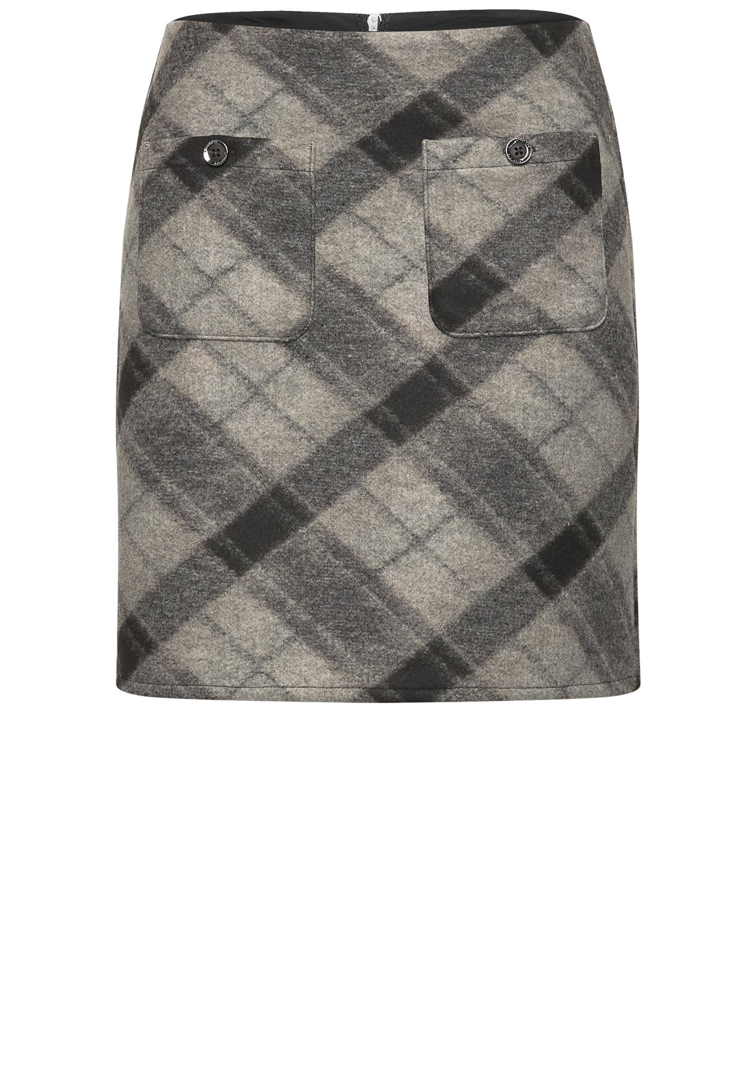 Knielanger Rock mit Patch-Pockets