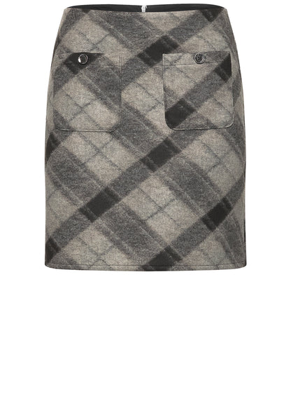 Knielanger Rock mit Patch-Pockets