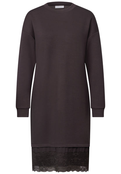 Minikleid mit Spitzendetail am Saum