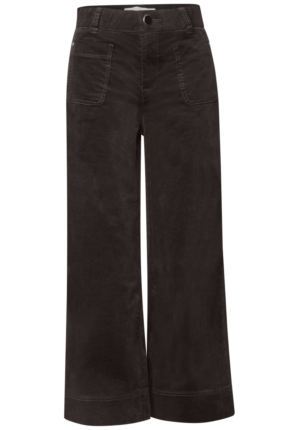Mid Waist Wide Leg Hose im Casual Fit