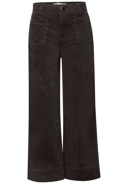 Mid Waist Wide Leg Hose im Casual Fit