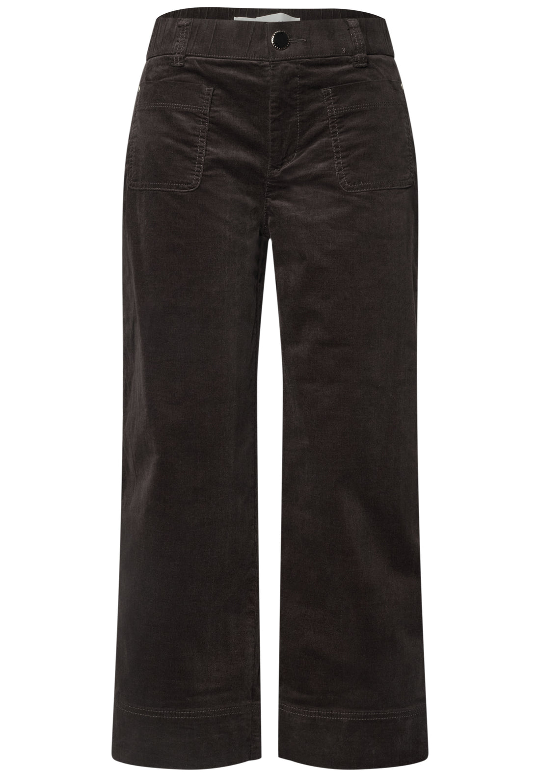 Mid Waist Wide Leg Hose im Casual Fit