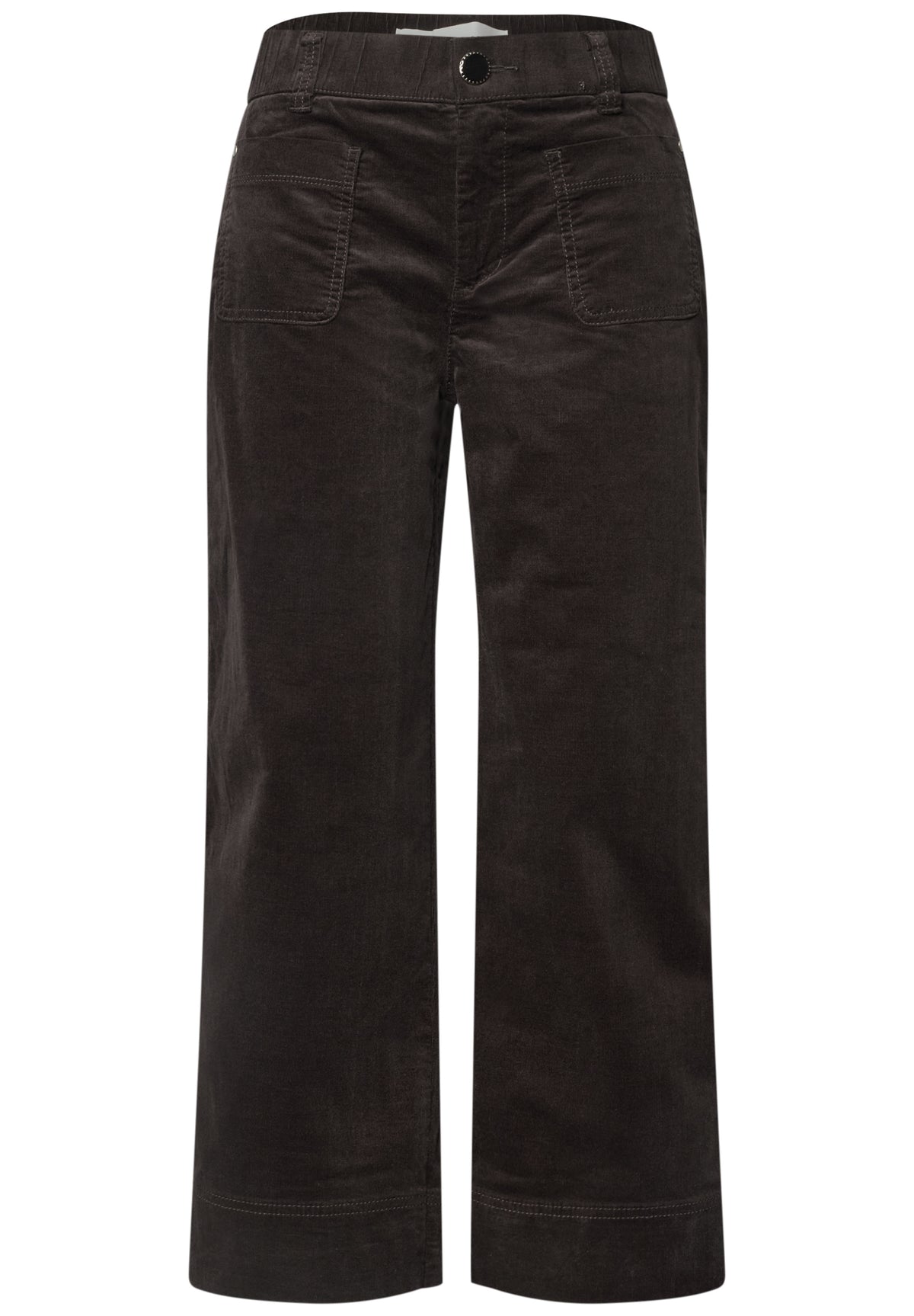Mid Waist Wide Leg Hose im Casual Fit