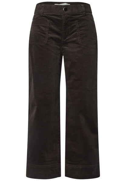 Mid Waist Wide Leg Hose im Casual Fit