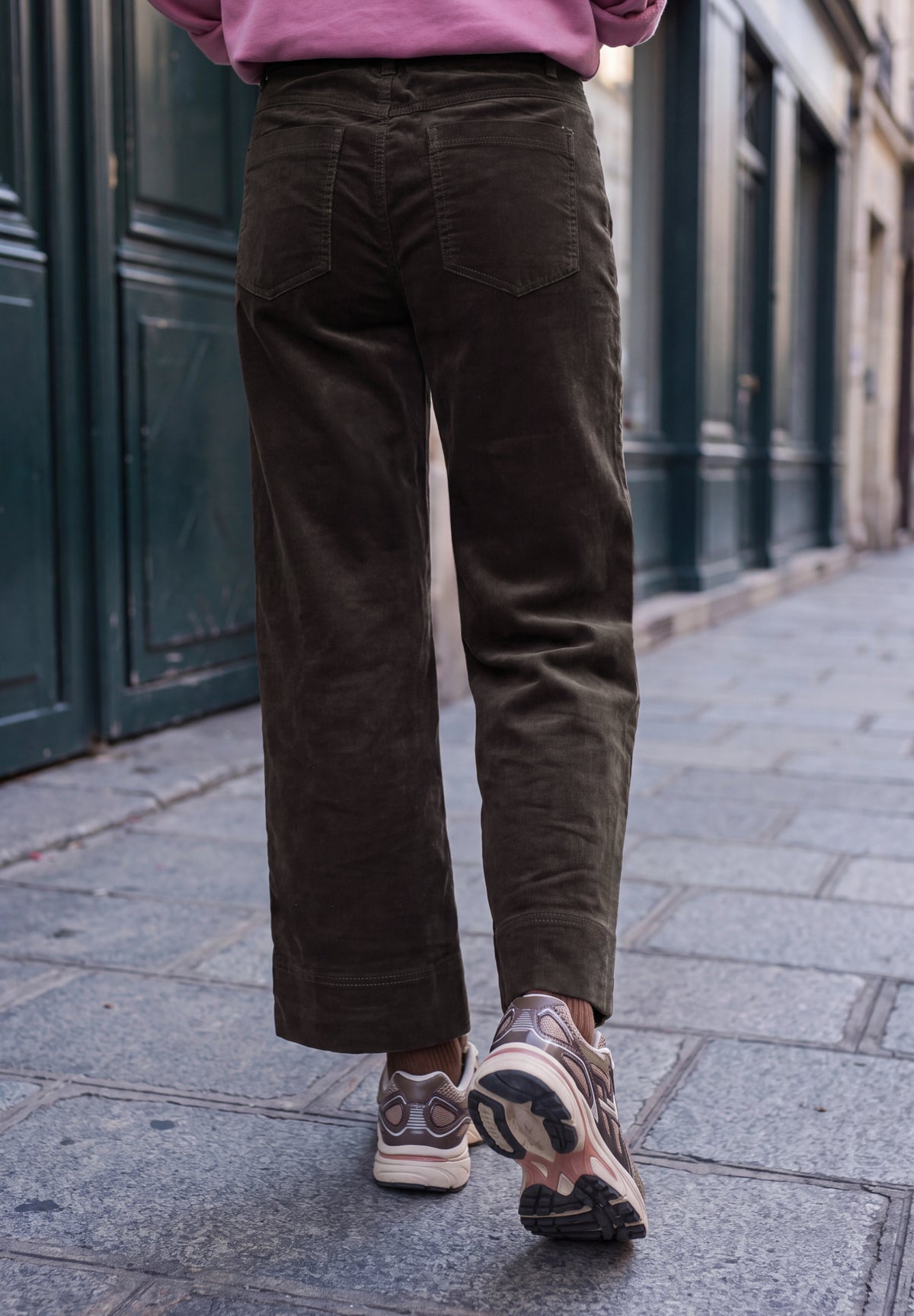 Mid Waist Wide Leg Hose im Casual Fit