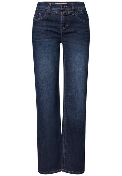 Straight Leg Jeans mit Gürtel
